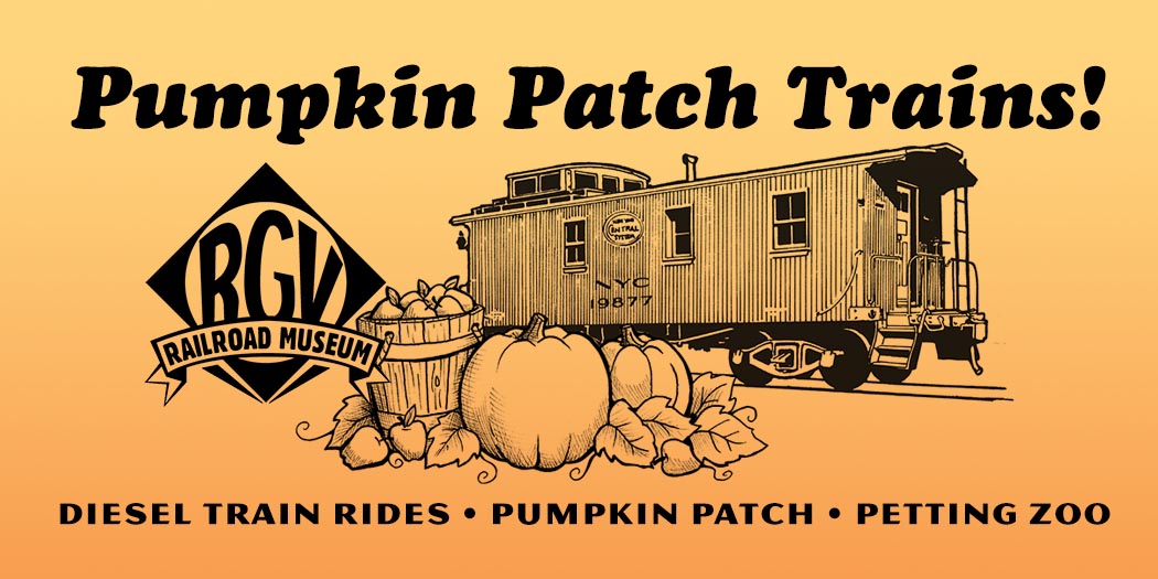 Pumpkin Patch Trains at R&GV Railroad Museum