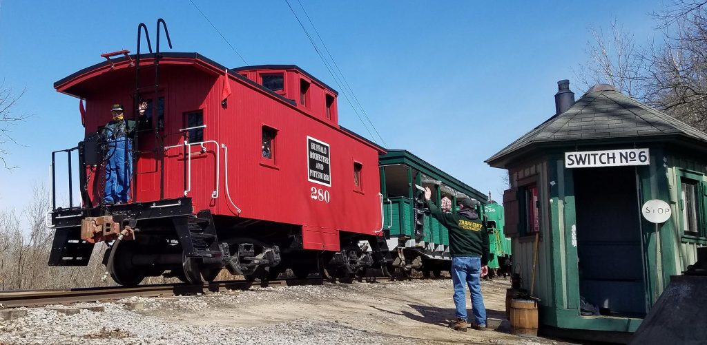 BR&P Caboose at Switch 6